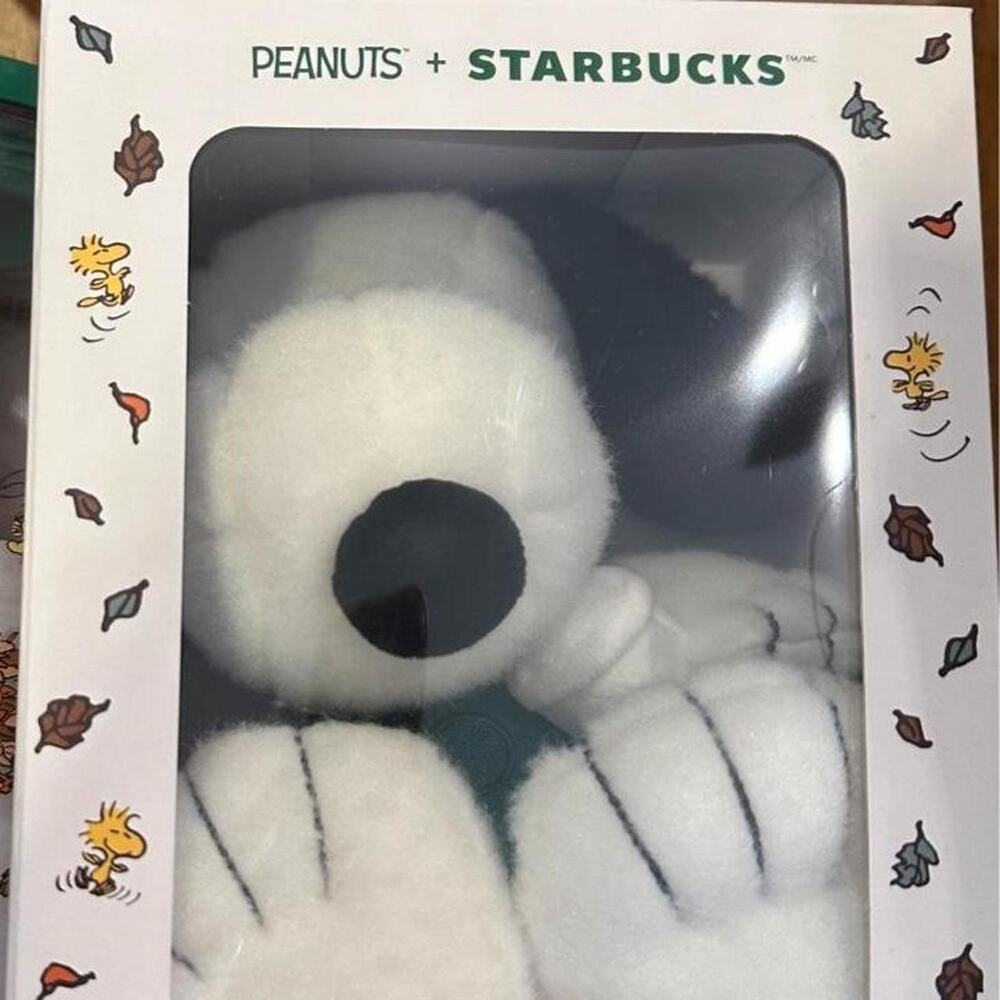 Snoopy x Starbucks collab plush